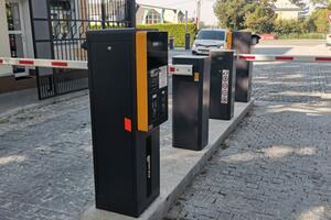 Parking system at the entrance to the premises of the Psychiatric Hospital in Šternberk