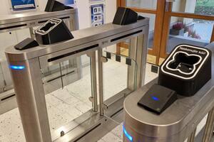 Turnstile system for entry to the Institute of Postgraduate Education in Healthcare