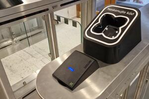 Turnstile system for entry to the Institute of Postgraduate Education in Healthcare