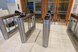 Turnstile system for entry to the Institute of Postgraduate Education in Healthcare